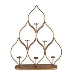 Clayre & Eef Kandelaar 76 cm metaal lantaarn