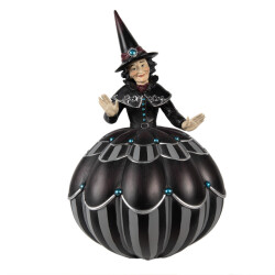 Clayre & Eef Halloween decoratie heks 26 cm polyresin