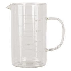 Clayre & Eef Decoratie schenkkan 500 ml glas rond waterkan