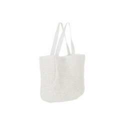 J-Line strandtas kwast papier 48x41x7cm