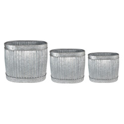 Clayre & Eef Planthouder 38x28x36 cm metaal rechthoek bloempot