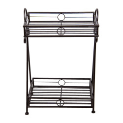 Clayre & Eef Plantenrek 40x25x60 cm metaal rechthoek tuinrek