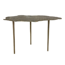 Clayre & Eef Bijzettafel 90x42x52 cm aluminium