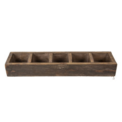 Clayre & Eef Opbergkist 54x12x7 cm hout rechthoek speelgoedkist