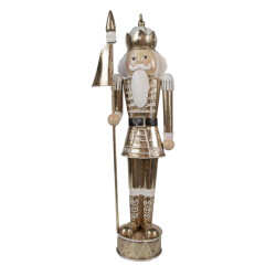 Clayre & Eef Kerstdecoratie notenkraker 40 cm ijzer