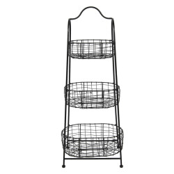 Clayre & Eef Mandenrek 42x30x108 cm ijzer rechthoek keukenrek