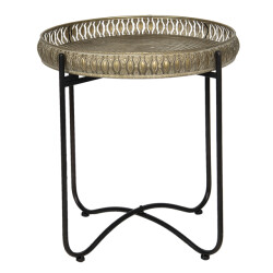 Clayre & Eef Bijzettafel Ø 49x52 cm ijzer rond