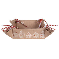 Clayre & Eef Broodmand 35x35x8 cm katoen gingerbread house