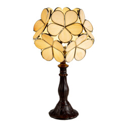 LumiLamp Tiffany tafellamp 21x21x38 cm polyresin glas bloem tiffany