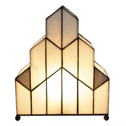 LumiLamp Tiffany tafellamp 30x4x25 cm glas tiffany bureaulamp