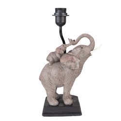 Clayre & Eef Lampenvoet olifant 21x14x36 cm bruin kunststof lampvoet