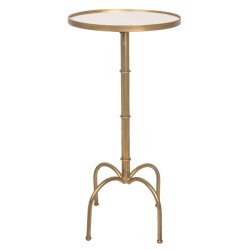 Clayre & Eef Bijzettafel Ø 40x81 cm metaal rond