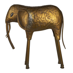 Clayre & Eef Beeld olifant 50x16x50 cm metaal woonaccessoires