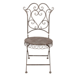 Clayre & Eef Tuinstoel 49x49x95 cm ijzer