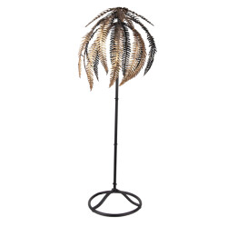 Clayre & Eef Decoratie palm 73 cm zwart ijzer