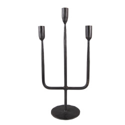 Clayre & Eef Kandelaar 43 cm ijzer kaarsenstandaard