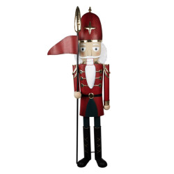 Clayre & Eef Kerstdecoratie notenkraker 69x36x179 cm ijzer