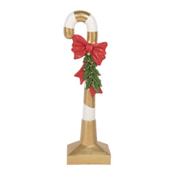 Clayre & Eef Kerstdecoratie beeld zuurstok 83 cm kunststof