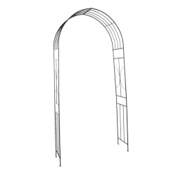 Clayre & Eef Rozenboog 123x40x243 cm metaal rechthoek plantensteun