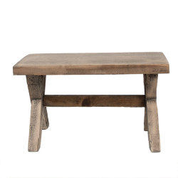 Clayre & Eef Plantentafel 24x13x14 cm hout kruk