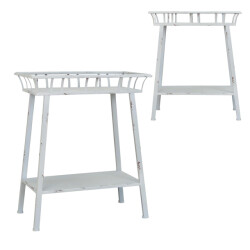 Clayre & Eef Plantentafel 59x31x73 cm ijzer rechthoek sidetable