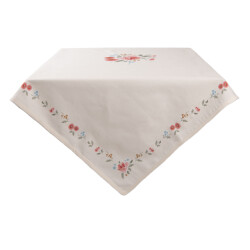 Clayre & Eef Tafelkleed 150x250 cm katoen rechthoek rozen tafellaken