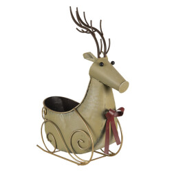 Clayre & Eef Opbergmand rendier 33x17x44 cm ijzer mand