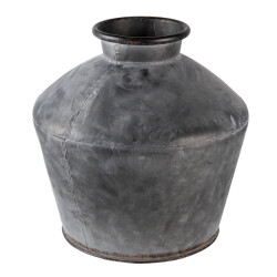 Clayre & Eef Vaas Ø 39x38 cm metaal rond decoratie vaas