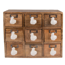 Clayre & Eef Ladekastje 34x12x30 cm hout
