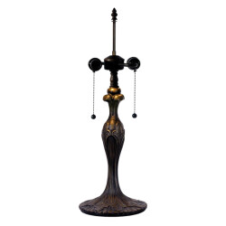 LumiLamp Lampenvoet tafellamp tiffany Ø 17x55 cm metaal lampvoet