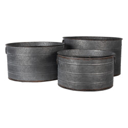 Clayre & Eef Planthouder metaal rond plantenpot
