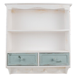 Clayre & Eef Wandrek 56x13x60 cm hout rechthoek muurrek
