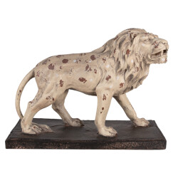 Clayre & Eef Decoratie beeld leeuw 55x23x40 cm bruin keramisch materiaal