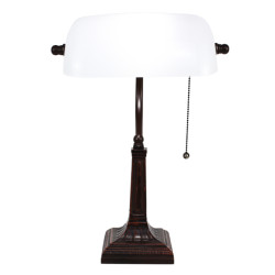 LumiLamp Tafellamp 26x23x42 cm metaal glas bureaulamp