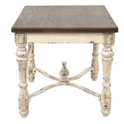 Clayre & Eef Bijzettafel 60x60x64 cm hout vierkant