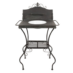 Clayre & Eef Kaptafel 72x48x114 cm groen ijzer
