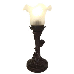 LumiLamp Bureaulamp Ø 12x31 cm kunststof glas tafellamp