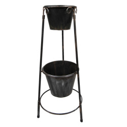 Clayre & Eef Bloempot 79 cm ijzer plantenstandaard