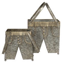 Clayre & Eef Planthouder 28x15x30/50 cm ijzer rechthoek