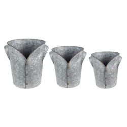 Clayre & Eef Planthouder Ø 25x28 cm metaal bloempot