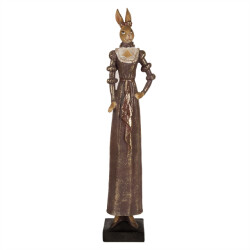 Clayre & Eef Beeld konijn 53 cm polyresin paasdecoratie