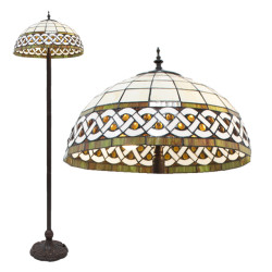 LumiLamp Tiffany vloerlamp Ø 46x166 cm kunststof glas staande lamp