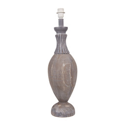 Clayre & Eef Lampenvoet Ø 18x66 cm hout kunststof rond lampvoet