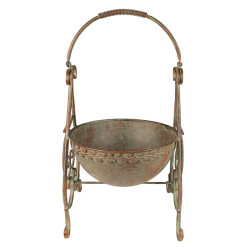 Clayre & Eef Planthouder 26x27x49 cm ijzer decoratie plantenhouder