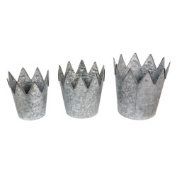 Clayre & Eef Planthouder Ø 29 Ø 25 Ø 21 cm metaal plantenpot