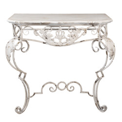 Clayre & Eef Sidetable 86x44x81 cm hout ijzer wandtafel