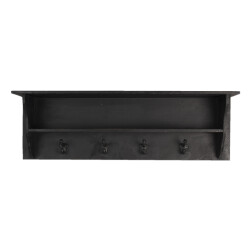 Clayre & Eef Wandkapstok 4 haken 90x18x29 cm hout