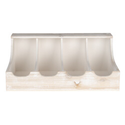 Clayre & Eef Bestekbak 41x28x17 cm hout rechthoek besteklade
