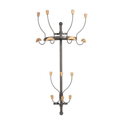 Clayre & Eef Wandkapstok 51x26x94 cm hout metaal