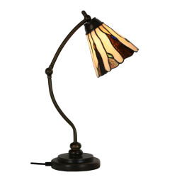 LumiLamp Tiffany tafellamp Ø 27x51 cm glas tiffany bureaulamp